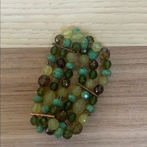 Cookie lee beaded stretch bracelet